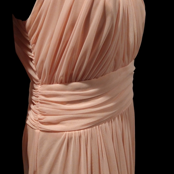 Juno Pink Long Jeweled Top Formal Dress - Picture 4 of 12